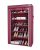 FLIPZON Premium 6-Tiers Shoe Rack/Multipurpose Storage Rack with Dustproof Cover (Iron Pipes, Non Woven Fabric, Plastic Connector) (Maroon)