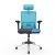 The Sleep Company SmartGRID ARISTO Chair for Office & Home, SmartGRID Technology with Adjustable Lumbar support for ergonomic sitting posture | Elegant & Premium Tiffany Blue Mesh design| Multiple Adjustments Mechanism | Made in India | (White & Tiffany Blue)