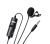 Boya ByM1 Auxiliary Omnidirectional Lavalier Condenser Microphone with 20ft Audio Cable (Black)