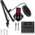 ZHIZUKA V500 Mic with V8 Sound Card Set | Condenser Microphone + Audio Mixer & Voice Changer | Recording, Broadcast, Streaming, Singing, Karaoke, Gaming, Podcast & Lecture. V500+Mixer