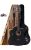 Intern 38C Ebony Wood Cutaway Design Acoustic Guitar with Picks And Carry Bag (Black)