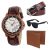 Zesta Gift Combo for Men of Analog Wrist Watch for Men with Brown Wallet, Belt and Black Sunglasses for Men | Gift for Men | Watch and Wallet Combo