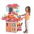 Lirzeg Kids Pack Of 42-Piece Kitchen Playset, Lights & Sounds, Simulation Of Spray, Play Sink With Running Water, Dessert Shelf Toy & Accessories Kitchen Set For 4 Year Old Girls-Plastic (MULTICOLOR)