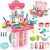 Sky Tech® 3 in 1 Portable Cooking Set Kitchen Play Set Cooking Toys Children Mini Kitchen Play Set Realistic Miniature Chefs Pretend Play Dessert Food Party Role Toy for Boys Girls – Pink