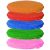 Oblivion Kitchen Cleaning Supplies Sponges Silicone Dishwashing Scrubber for Kitchen Non Stick Dishwashing & Baby Care Sponge Brush Household Health Tool. (Multi-Color, Pack of 5)