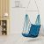 Swingzy Soft Leather Velvet Hanging Swing Chair/Swing for Adult/Swing for Indoor & Outdoor/Swing Chair for Adults for Home, 200 Kgs Weight Capacity (Blue, Free Hanging Accessories, Cotton)