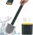 kesi Silicone Flex Bathroom Cleaning Supplies Household Cleaning Tools Toilet Brush with Holder Stand (Multicolor)