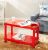 Amazon Brand – Solimo Plastic Center Trolley Coffee Table/Tea Table/Teapoy for Home, Office & Outdoor, Red