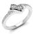 Dazzlingrock Collection 0.25 Carat (ctw) 10K Round White Diamond Two Stone Bridal Engagement Ring 1/4 CT, White Gold