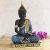 eCraftIndia Buddha Showpiece (22cm x 16 cm x 6 cm, Blue) – Polyresin