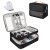 Seagull Flight Of Fashion Double Layer Electronic Gadget Organizer Case , Cable Organizer Bag for Accessories with Mobile Stand – 27 X 20 X 9 cm – Black – Model 2