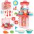 Zest 4 Toyz Plastic Kitchen Set for Kids Girl Pretend to Play 3 in 1 Little Chef’s Portable Suitcase Design 19 Pieces