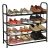 Benesta Multi-Purpose Carbon Steel Shoe Rack – (4 Tier, Black)