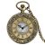 Young & Forever Valentine Gift Bronze Greek Designer Pocket Watch with Chain Roman Number Dial Pendant Necklace Locket Antique Vintage Gandhi Style Pocket Watch for Men/Women